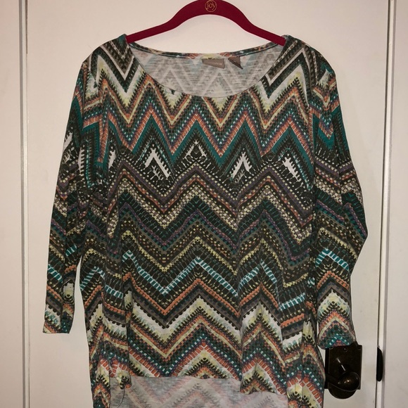 chico’s Tops - Chico’s multi colored Aztec top